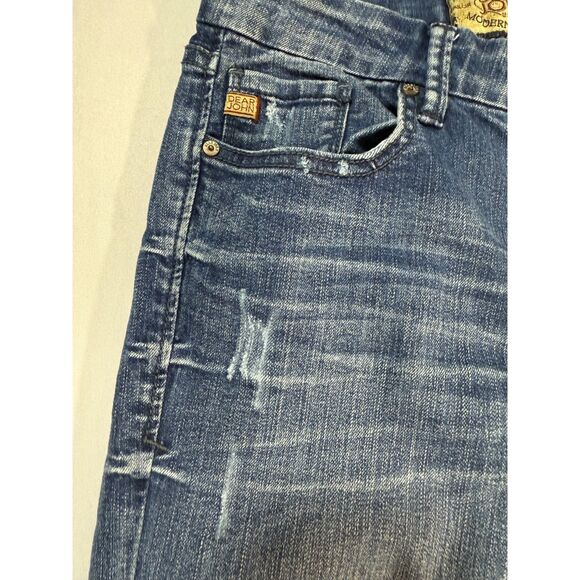 Dear John Bootcut Distressed Women's Medium Wash Jeans Size 25 Tailor Made Chic - Picture 6 of 14